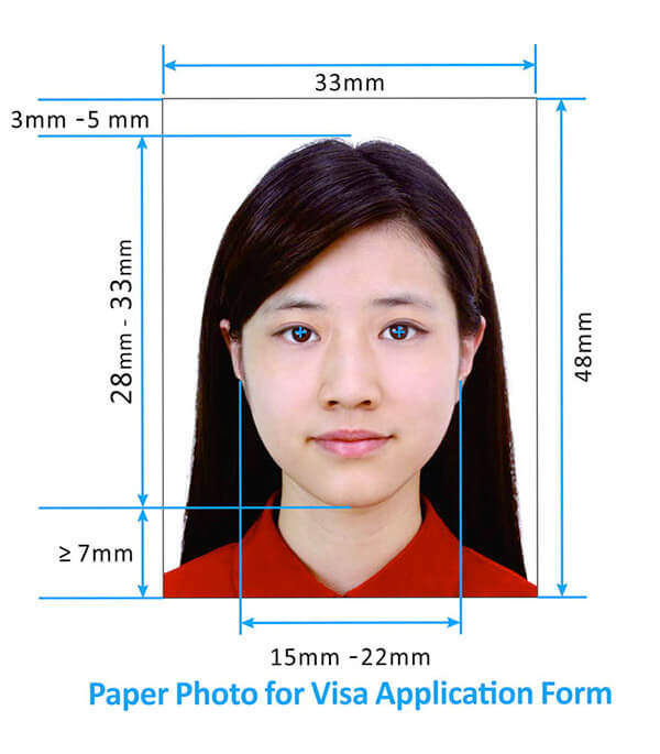 Требования для фото на визу в Китай